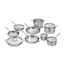 Le Creuset Classic Stainless Steel 14-Piece Cookware Set