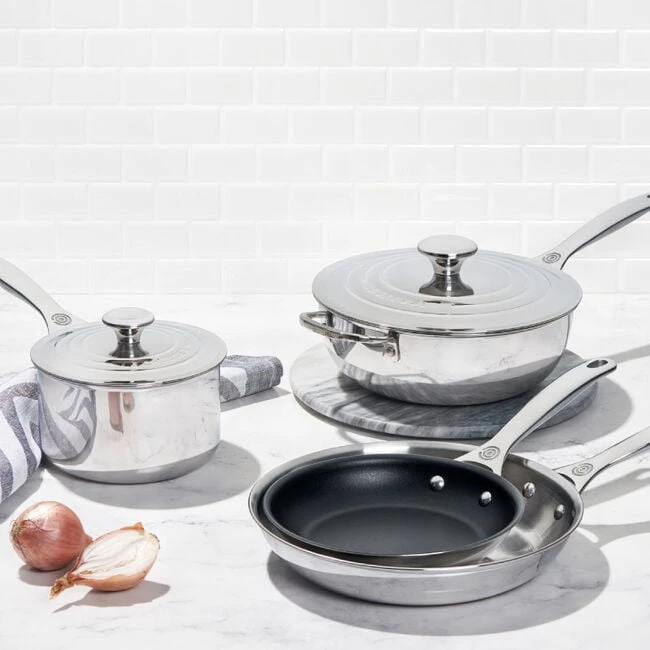 Le Creuset Signature Stainless Steel 6-Piece Cookware Set 2 Le Creuset Signature Stainless Steel 6-Piece Cookware Set - Image 2