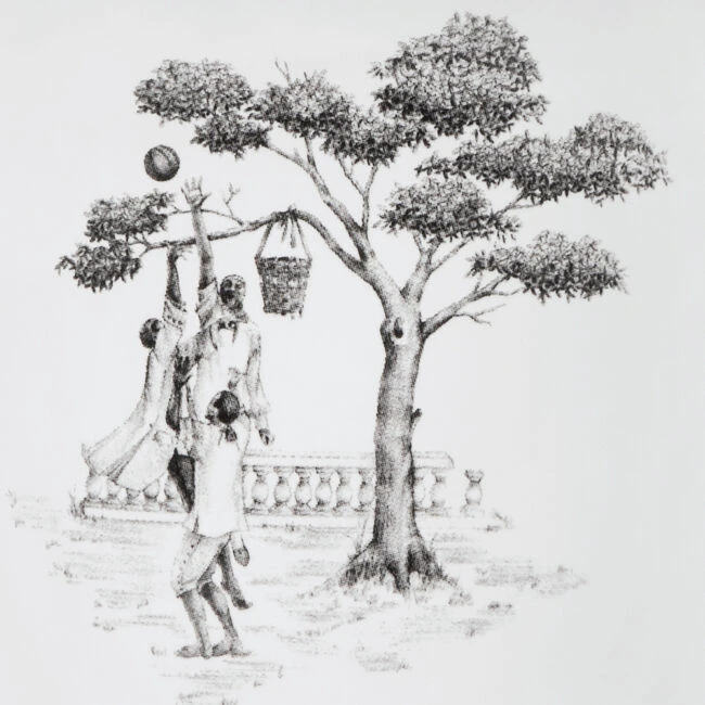 Le Creuset Harlem Toile De Jouy Mug - Basketball Players 2 Le Creuset Harlem Toile De Jouy Mug - Basketball Players - Image 2