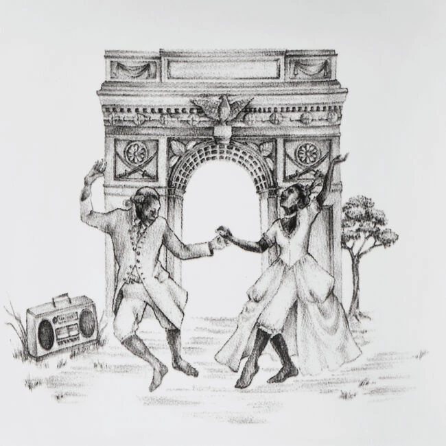 Le Creuset Harlem Toile De Jouy Mug - Arc De Triomphe 2 Le Creuset Harlem Toile De Jouy Mug - Arc De Triomphe - Image 2