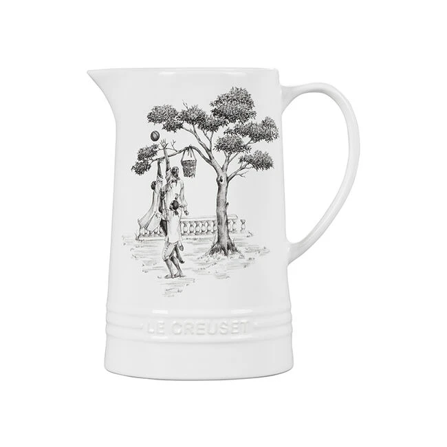 Le Creuset Harlem Toile De Jouy Pitcher 1 Le Creuset Harlem Toile De Jouy Pitcher