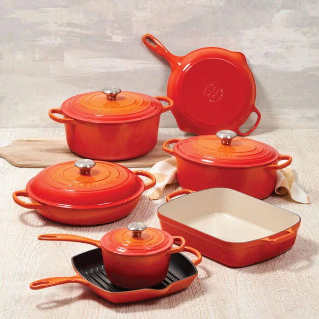 Le Creuset Signature Enameled Cast Iron 11-Piece Ultimate Cookware Set 1 Le Creuset Signature Enameled Cast Iron 11-Piece Ultimate Cookware Set