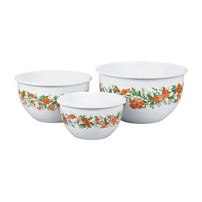 Le Creuset Springtime Serving Bowls, Set Of 3 1 Le Creuset Springtime Serving Bowls, Set Of 3