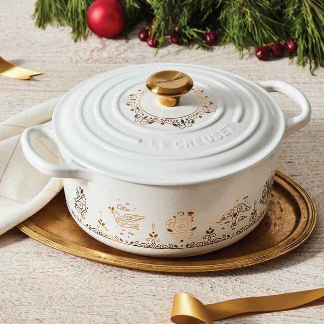 Le Creuset Noël Collection 12 Days Of Christmas Round Dutch Oven 1 Le Creuset Noël Collection 12 Days Of Christmas Round Dutch Oven