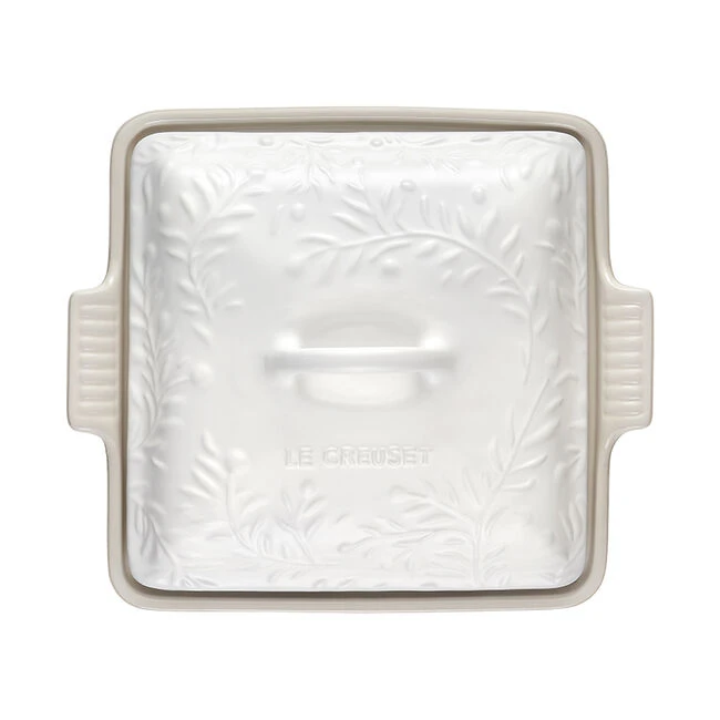 Le Creuset Olive Branch Collection Heritage Square Casserole 4 Le Creuset Olive Branch Collection Heritage Square Casserole - Image 4