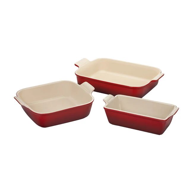 Le Creuset Heritage 3-Piece Baking Essentials Set 1 Le Creuset Heritage 3-Piece Baking Essentials Set