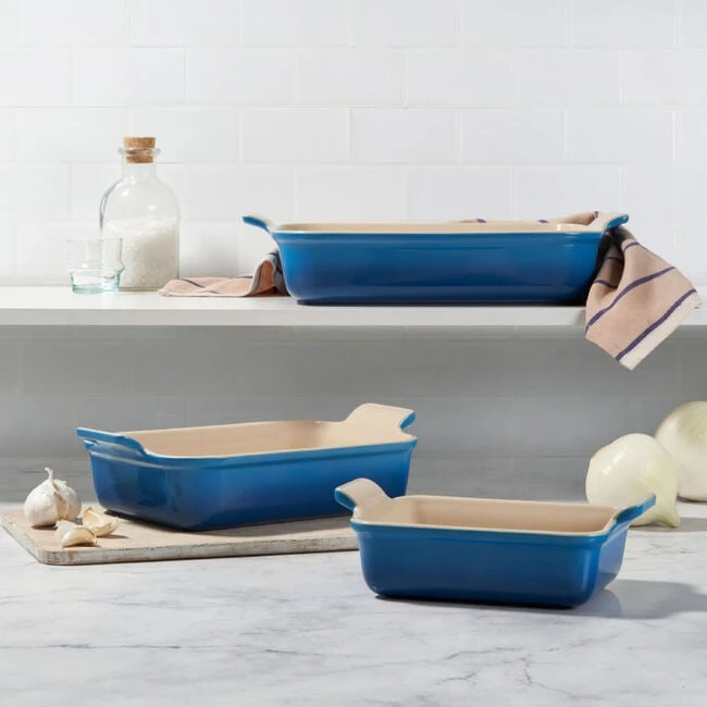 Le Creuset Heritage 3-Piece Rectangular Baking Dish Set 1 Le Creuset Heritage 3-Piece Rectangular Baking Dish Set