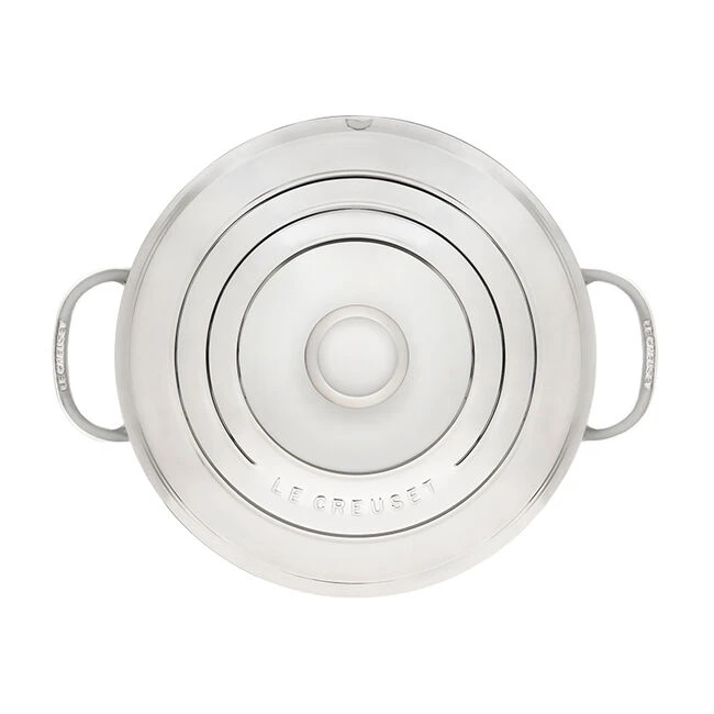 Le Creuset Stainless Steel Rondeau Pan 4 Le Creuset Stainless Steel Rondeau Pan - Image 4
