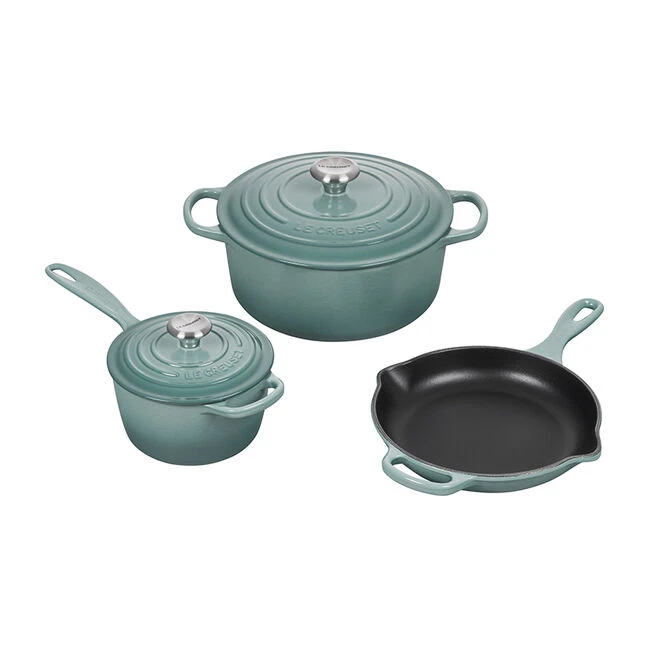 Le Creuset Signature Enameled Cast Iron 5-Piece Cookware Set 3 Le Creuset Signature Enameled Cast Iron 5-Piece Cookware Set - Image 3