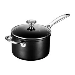 Le Creuset Toughened Nonstick PRO Saucepan 7 Le Creuset Toughened Nonstick PRO Saucepan -Le Creuset RS6469 SAUCEPAN ANGLE 18 lpr
