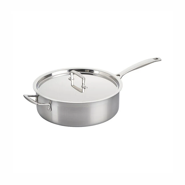 Le Creuset Classic Stainless Steel Sauté Pan With Lid 1 Le Creuset Classic Stainless Steel Sauté Pan With Lid
