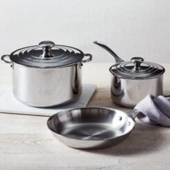 Le Creuset Signature Stainless Steel 5-Piece Cookware Set