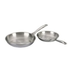 Le Creuset Signature Stainless Steel 2-Piece Fry Pan Set 6 Le Creuset Signature Stainless Steel 2-Piece Fry Pan Set -Le Creuset SSP14202 2