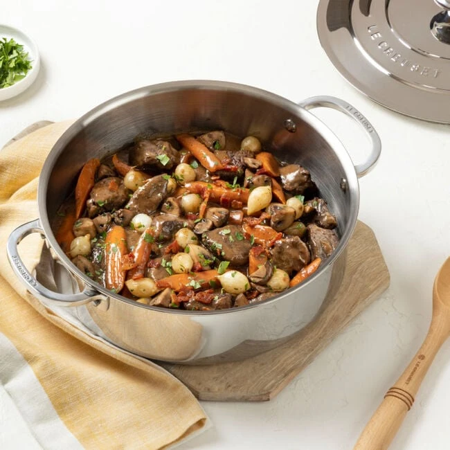 Le Creuset Stainless Steel Rondeau Pan 1 Le Creuset Stainless Steel Rondeau Pan