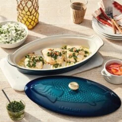 Le Creuset Fish Baker 8 Le Creuset Fish Baker -Le Creuset agave fish baker g1