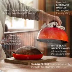 Le Creuset Bread Oven 36 Le Creuset Bread Oven -Le Creuset bread oven infograhic