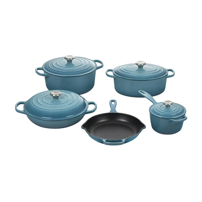 Le Creuset Signature Enameled Cast Iron 9-Piece Cookware Set 3 Le Creuset Signature Enameled Cast Iron 9-Piece Cookware Set - Image 3