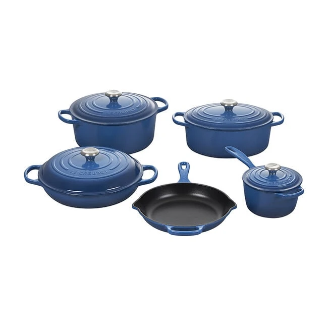 Le Creuset Signature Enameled Cast Iron 9-Piece Cookware Set 2 Le Creuset Signature Enameled Cast Iron 9-Piece Cookware Set - Image 2