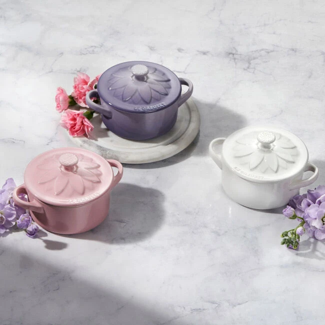 Le Creuset Mini Cocotte With Flower Lid 3 Le Creuset Mini Cocotte With Flower Lid - Image 3
