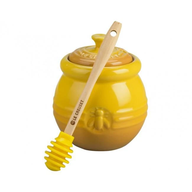 Le Creuset Honey Pot With Silicone Dipper 2 Le Creuset Honey Pot With Silicone Dipper - Image 2