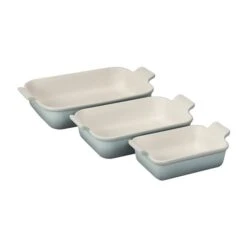 Le Creuset Heritage 3-Piece Rectangular Baking Dish Set 8 Le Creuset Heritage 3-Piece Rectangular Baking Dish Set -Le Creuset pg7942 03717