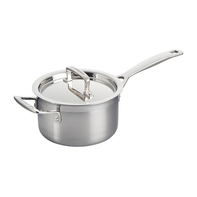 Le Creuset Classic Stainless Steel Saucepan With Lid 1 Le Creuset Classic Stainless Steel Saucepan With Lid