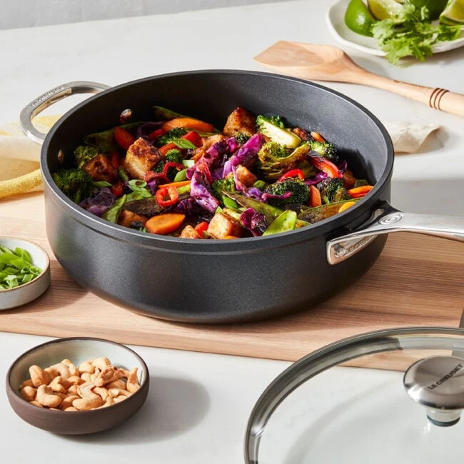 Le Creuset Toughened Nonstick PRO Saute Pan 1 Le Creuset Toughened Nonstick PRO Saute Pan
